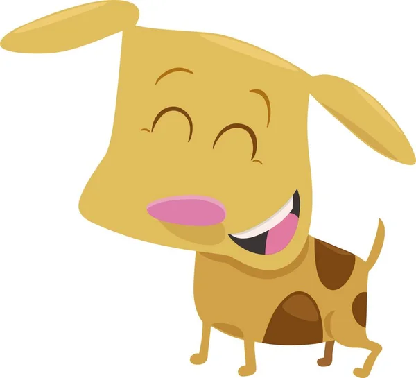 かわいい子犬動物キャラクターの漫画イラスト — ストックベクタ