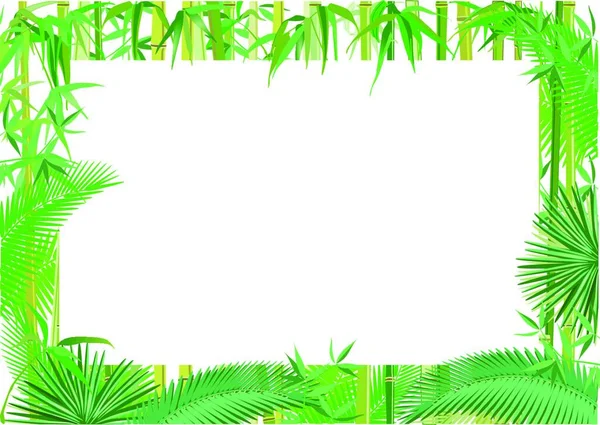 Exotische Jungle Banner Afbeelding — Stockvector