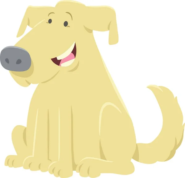 Ilustracja Kreskówka Charakteru Komiks Zabawny Pies Zwierzęta — Wektor stockowy