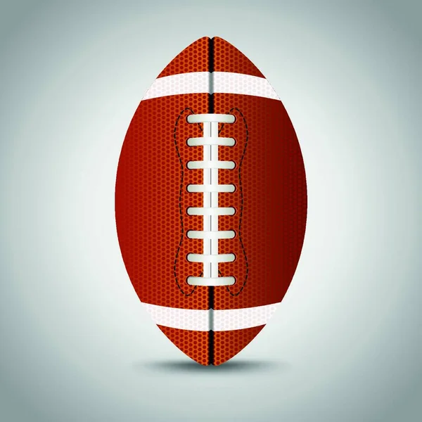 Американський Футбол Сірому Тлі Приклад Вектора — стоковий вектор