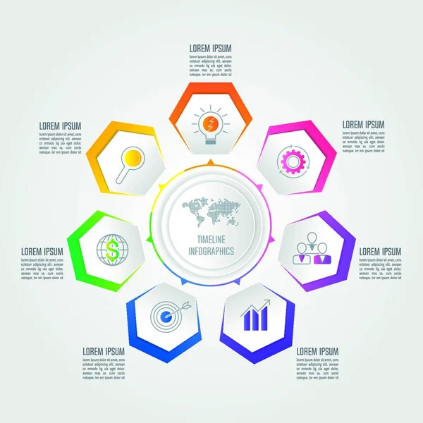 Креативна Концепція Інфографіки Варіантами Частинами Або Процесами Схема Інфографічного Бізнес — стоковий вектор