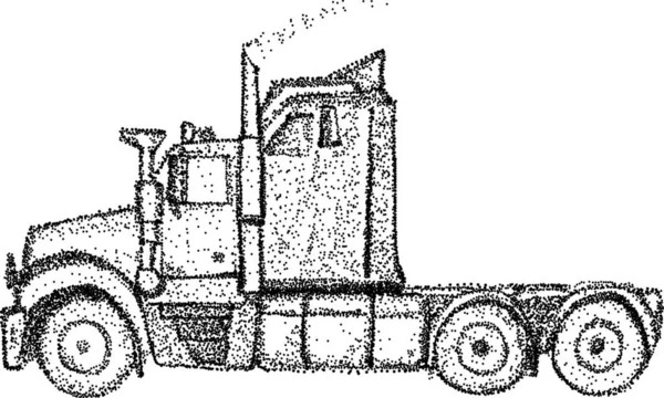 Vector Vrachtwagen Geïsoleerd Achtergrond — Stockvector