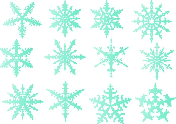 病媒背景 雪花和冬季 — 图库矢量图片