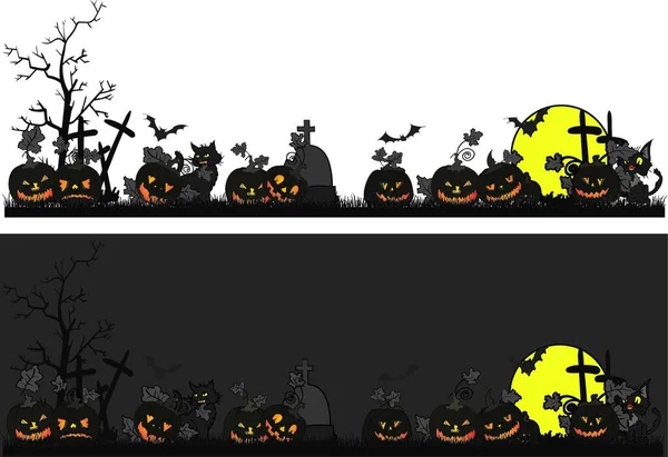 Vektor Halloween Téma Elszigetelt Háttér — Stock Vector