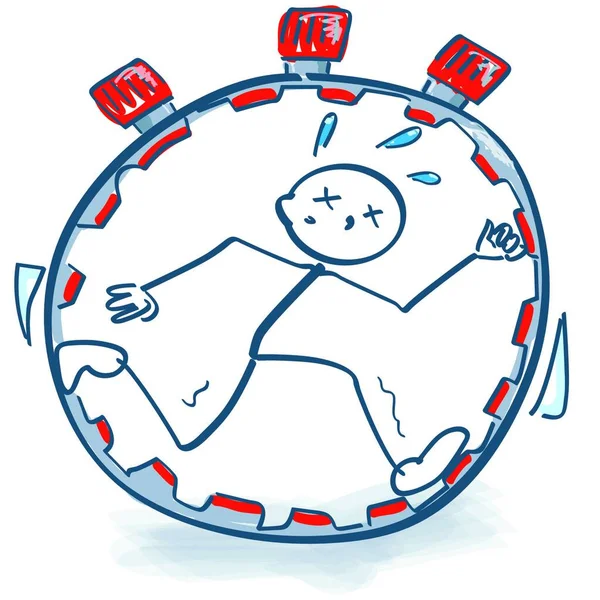 Cartoon Illustratie Van Een Stopwatch — Stockvector