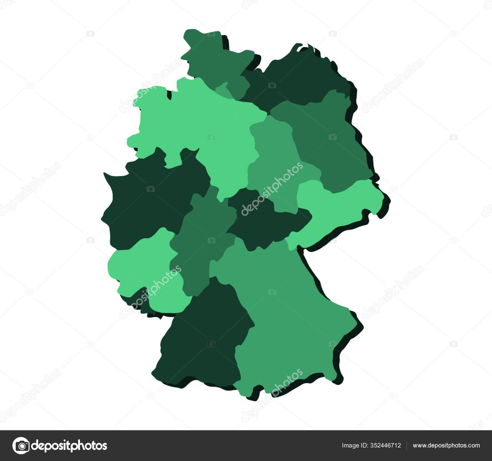 Germany Map Vector Illustration Stock Vector by ??PantherMediaSeller