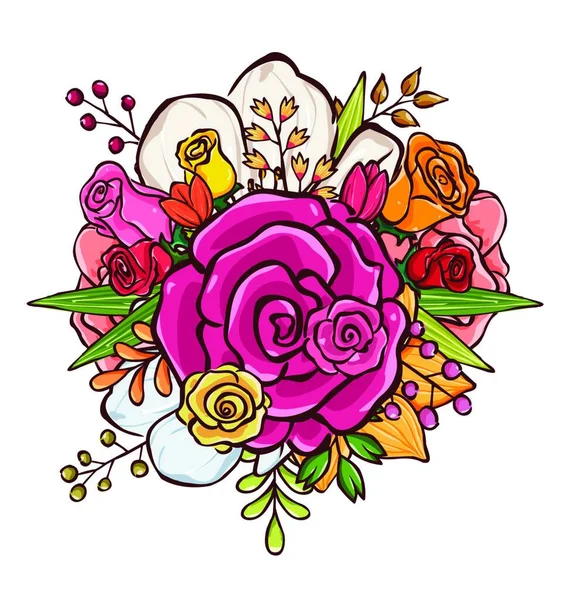 ภาพเวกเตอร อดอกไม วเล อกท าหร บการออกแบบคลาสส กและโรแมนต แยกและจ ดเร ยงได — ภาพเวกเตอร์สต็อก