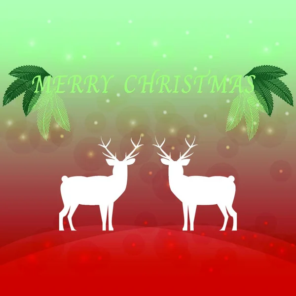 Carte Noël Créée Fond Neige Hivernal Vecteur Stock — Image vectorielle