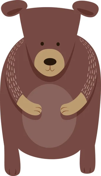 Cartoon Illustration Von Niedlichen Bären Tier Maskottchen Charakter — Stockvektor