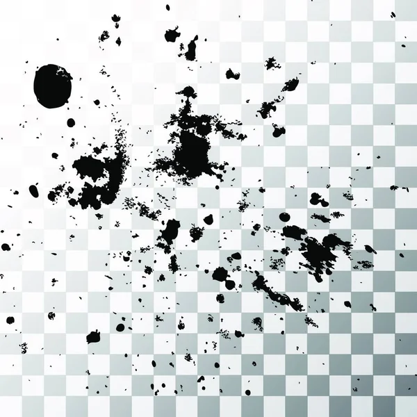 Tinta Negra Pintura Explosión Salpicadura Artística Cubierta Diseño Boceto Dibujo — Vector de stock