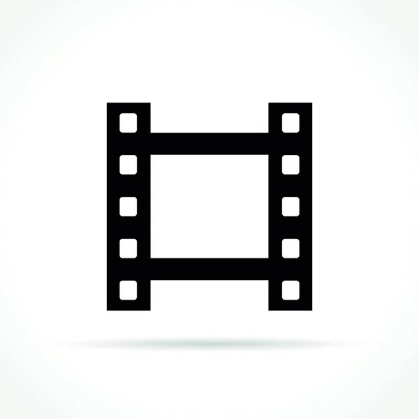 Illustration Des Filmsymbols Auf Weißem Hintergrund — Stockvektor