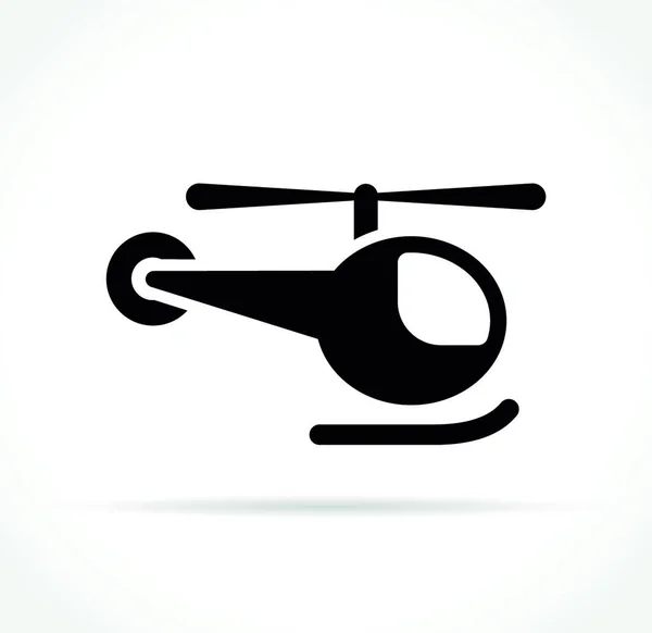 Illustrazione Dell Icona Dell Elicottero Sfondo Bianco — Vettoriale Stock