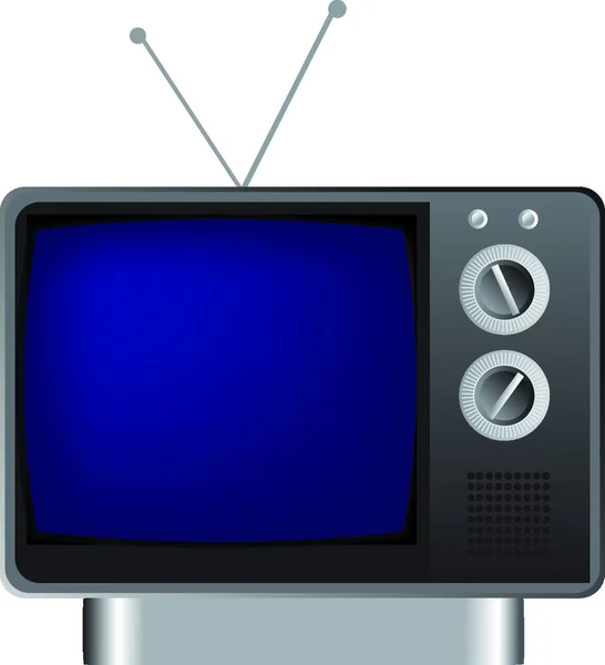 Icono Televisión Ilustración Vectorial — Archivo Imágenes Vectoriales