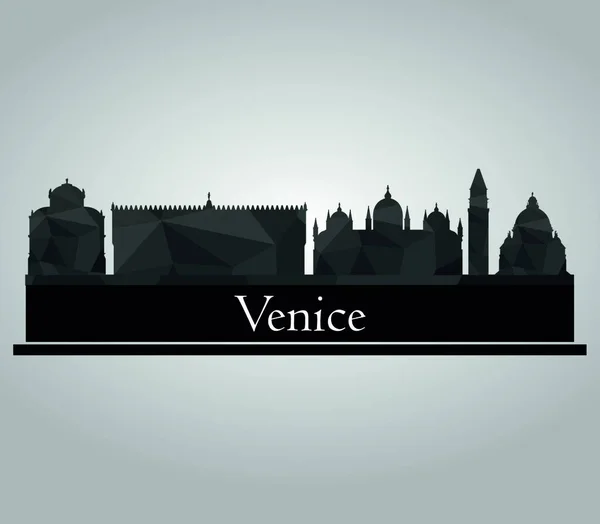 Venedig Huvudstaden Norra Italien Veneto Regionen Byggd Mer 100 Små — Stock vektor