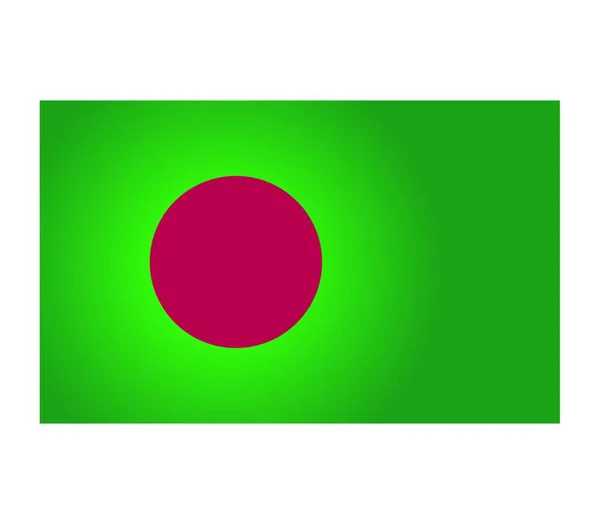 Bandiera Del Bangladesh Illustrazione Vettoriale — Vettoriale Stock