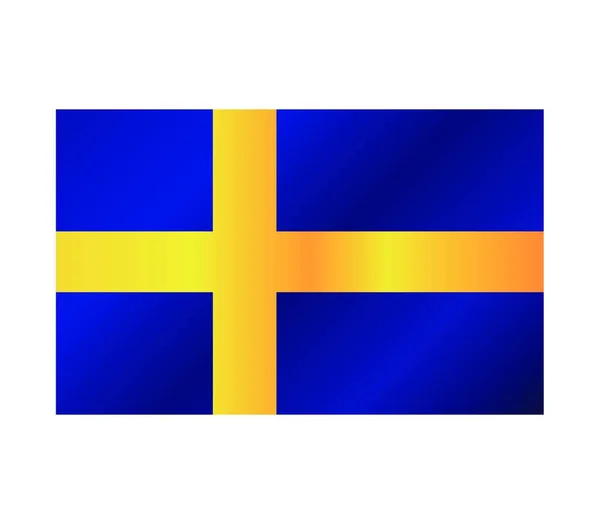 Sweden Flag Vector Illustration — Stock Vector