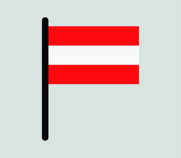 Bandera Austria Ilustración Vectorial — Archivo Imágenes Vectoriales