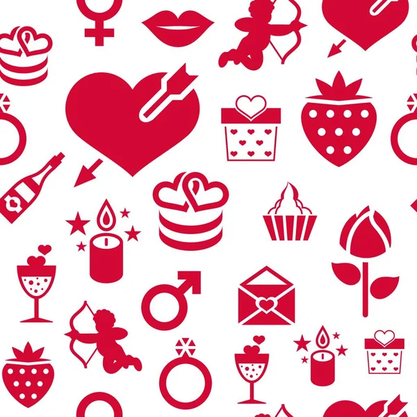 Цифровой Вектор Февраль Днем Святого Валентина Свадьба Праздник Цвета Простой Лицензионные Стоковые Иллюстрации