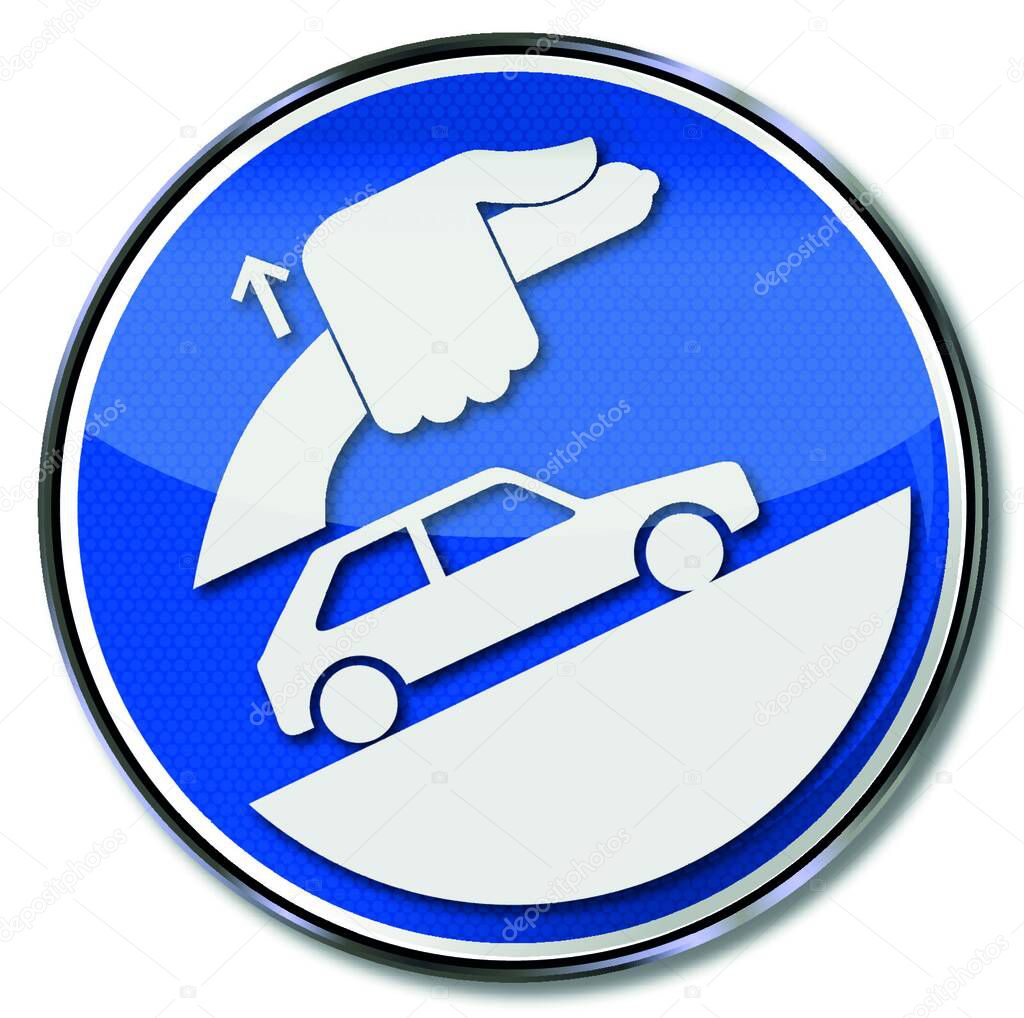 Attention Always Apply The Handbrake And Lock The Car Premium Vector In Adobe Illustrator Ai Ai Format Encapsulated Postscript Eps Eps Format