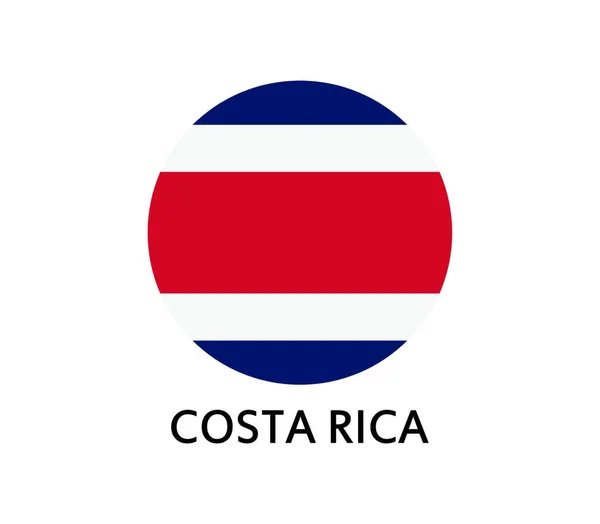 Costa Rica Flag Vector Illustration — 스톡 벡터