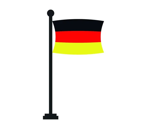 Tyskland Flagga Vektor Illustration — Stock vektor