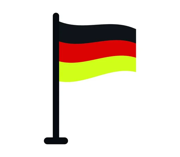 Germany Flag Vector Illustration — Stock Vector