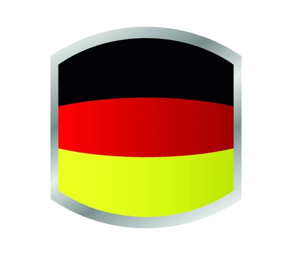 Bandera Alemania Ilustración Vectorial — Vector de stock