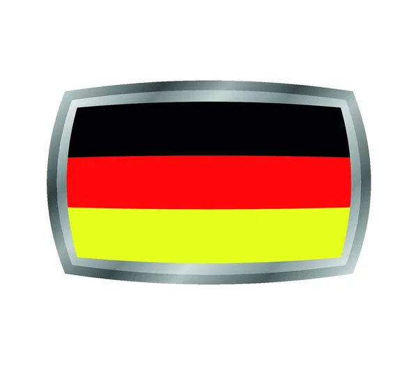 Bandera Alemania Ilustración Vectorial — Vector de stock