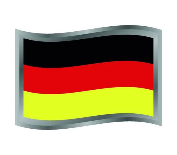 Bandeira Alemanha Ilustração Vetorial — Vetor de Stock