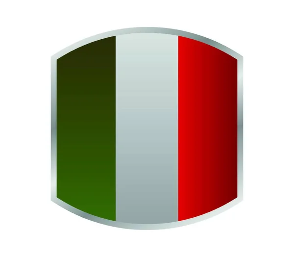 Italië Vlag Vector Illustratie — Stockvector