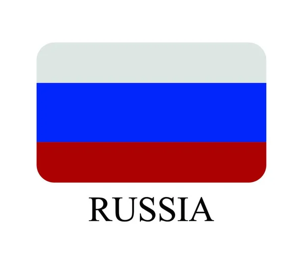 Bandera Rusia Ilustración Vectorial — Vector de stock