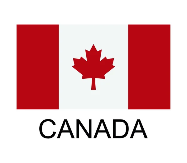 Vlag Canada Vector Illustratie — Stockvector