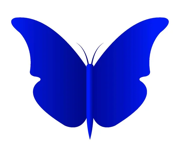 Icono Mariposa Simplemente Vector Ilustración — Vector de stock