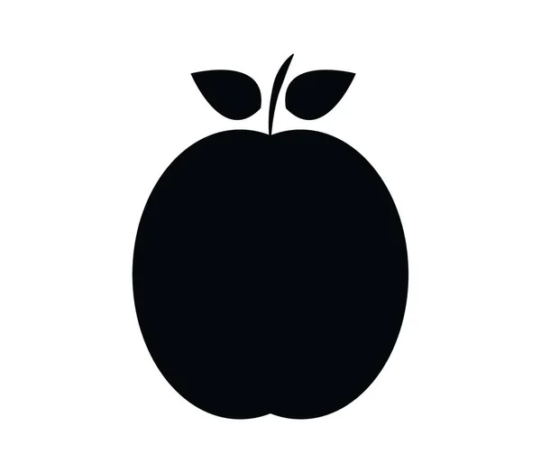 Icône Abricot Sur Fond Blanc — Image vectorielle
