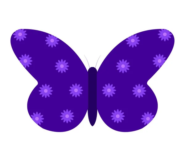 白色背景上的蝴蝶图标 — 图库矢量图片