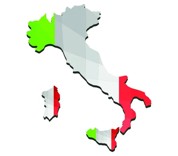 Blick Nach Süditalien — Stockvektor