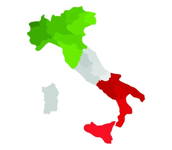 Vue Italie Sud — Image vectorielle