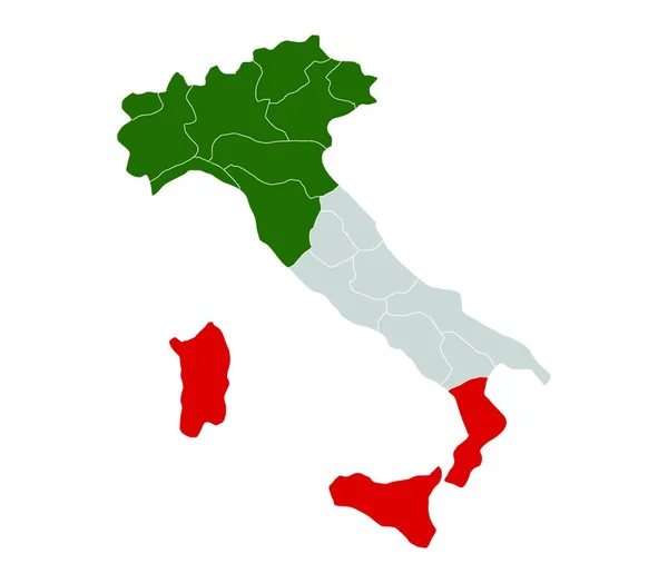 Uitzicht Zuid Italië — Stockvector