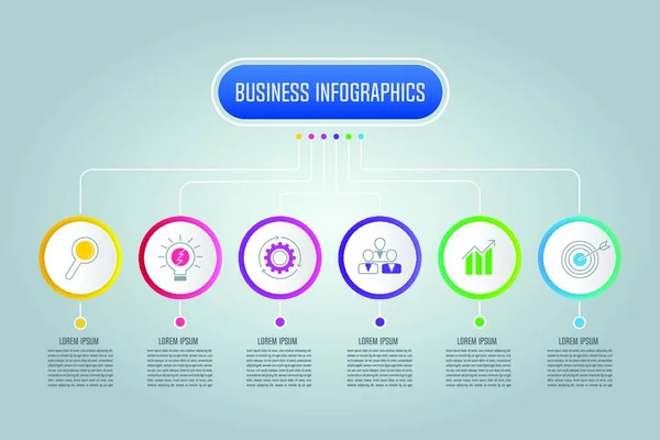 Creatief Concept Voor Infographic Met Opties Onderdelen Processen Tijdlijn Infographic — Stockvector