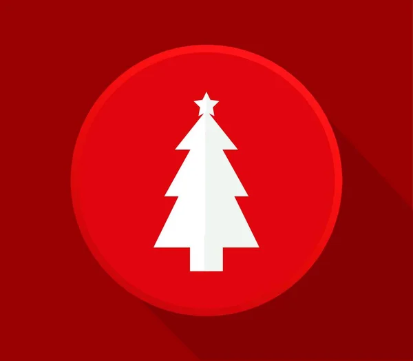 Weihnachtsbaum Symbol Vektorillustration — Stockvektor