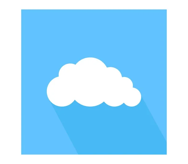 Icono Nube Vector Ilustración — Vector de stock