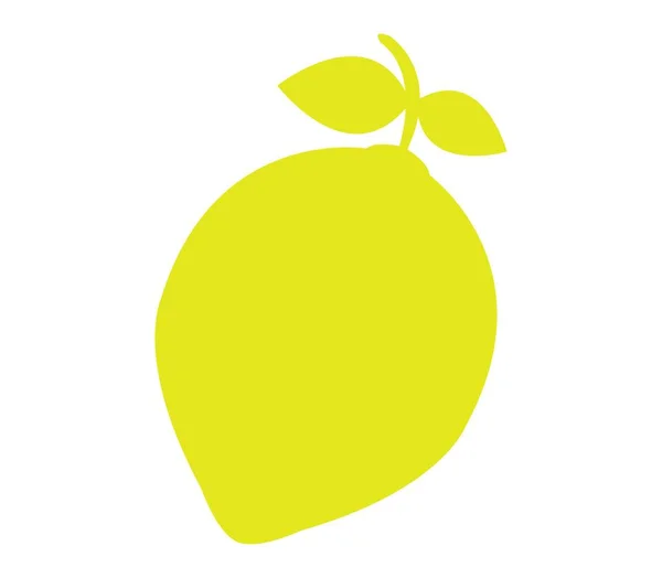 Icono Limón Vector Sobre Fondo Blanco — Vector de stock