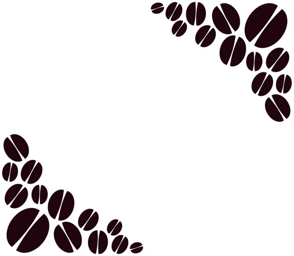 Granos Café Fondo Ilustración Vectorial — Vector de stock