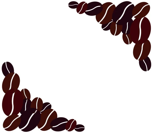 咖啡豆背景 病媒图解 — 图库矢量图片