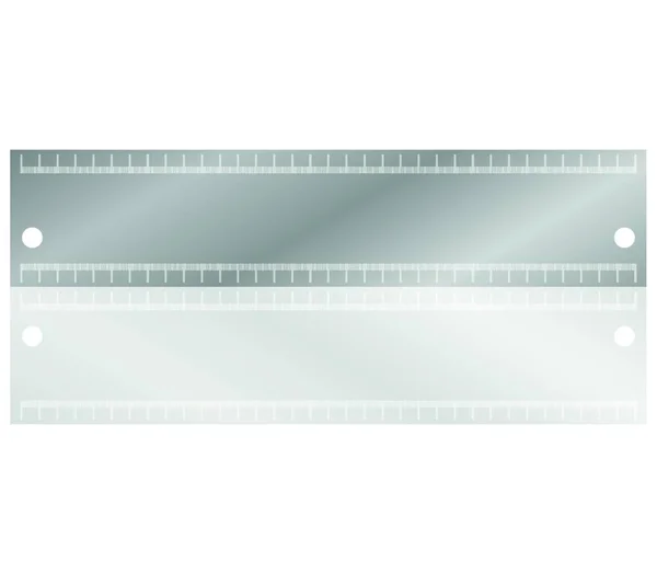 Lineal Symbol Abbildung Auf Weißem Hintergrund — Stockvektor