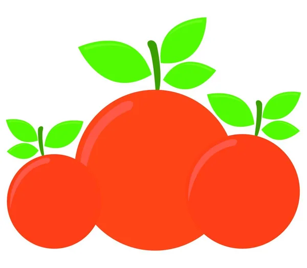 Icono Naranja Ilustración Sobre Fondo Blanco — Vector de stock