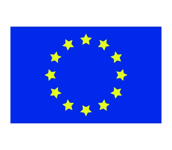 Europaflagga Vektorillustration — Stock vektor