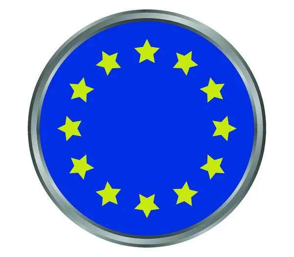 Európa Zászló Vektor Illusztráció — Stock Vector