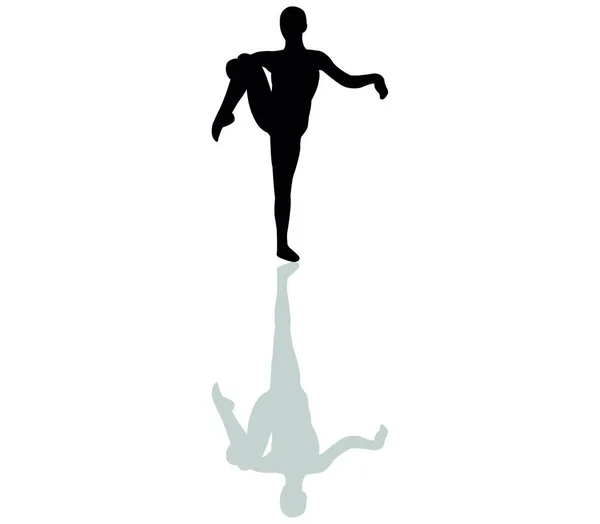 Dancer Icon Illustration White Background — Stock Vector