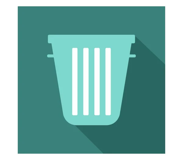 ゴミ箱のアイコン白い背景のイラスト — ストックベクタ